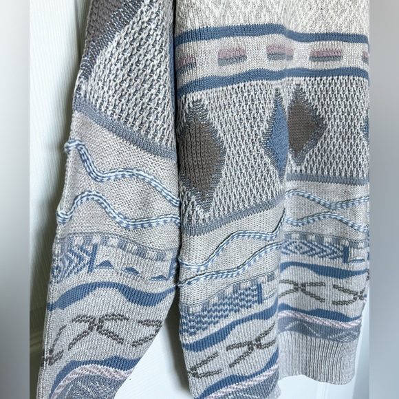 FINAL SALE Vintage Sao Tiago Knit Geometric Sweater - Picture 6 of 7